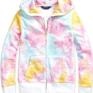 Polo by Ralph Lauren Girls' Tie-Dye Terry Hoodie